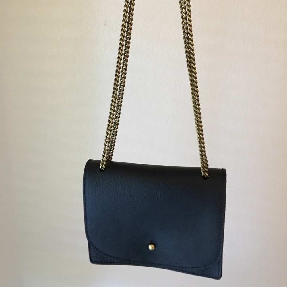Madewell chain leather crossbody bag